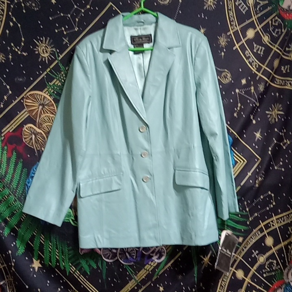 TERRY LEWIS genuine leather jacket